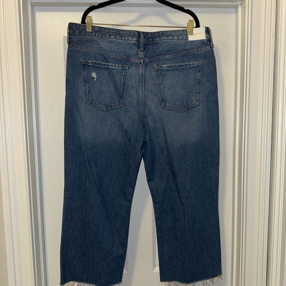 Express Blue Boyfriend Jeans Distressed Casual - Picture 2 of 5